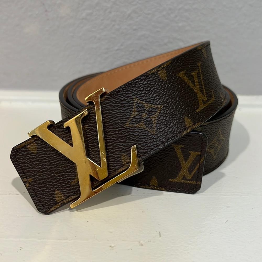 ✅AUTHEN Louis Vuitton Monogram 40mm Belt size 100/40 W14/16